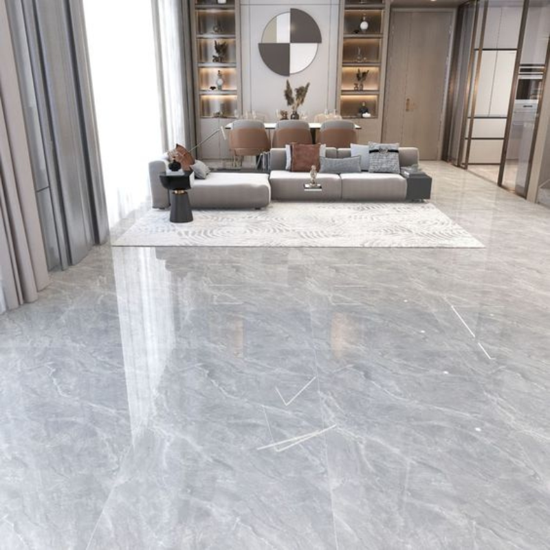 Contemporary Square-Shaped Floor Tiles Design With A Glossy Finish