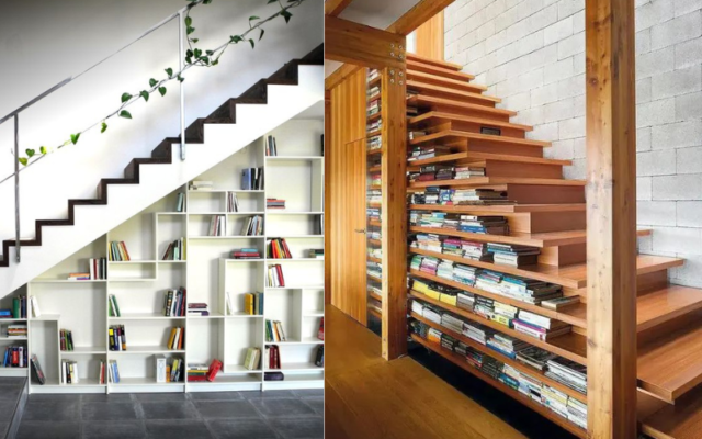 Under-Staircase Library