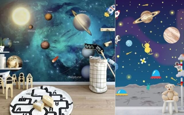 3D Space Theme Wall Art