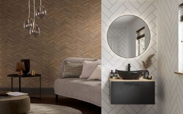 Herringbone Pattern Panels