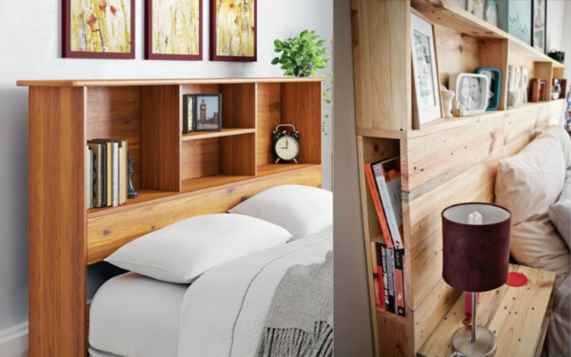 Incorporate Storage into Your Headboard