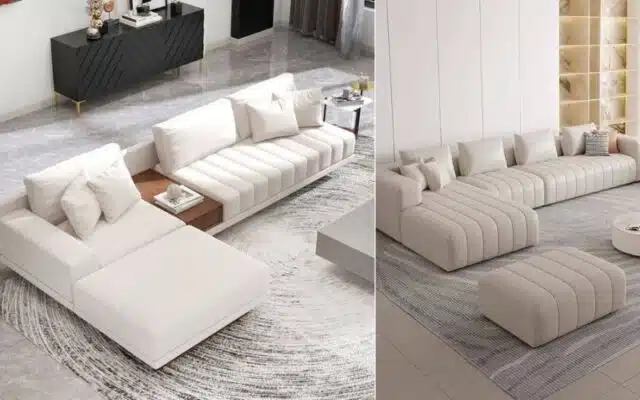 L-shaped sofas for Optimal Space Utilization