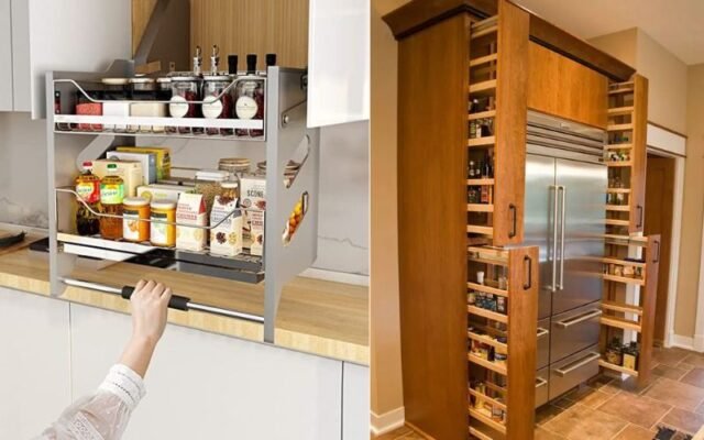 Space-Saving Pull-Out Shelves