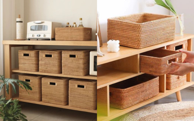 Use Decorative Baskets for Extra Storage