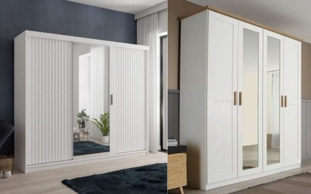 Wardrobe With A Mirror 