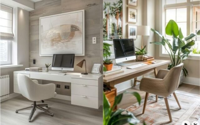 Choose Neutral And Soft Colors home office