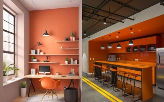 Dynamic Oranges home office