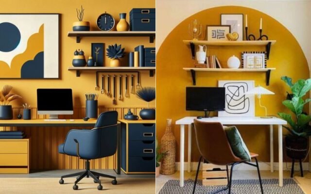 Energizing Yellows home office