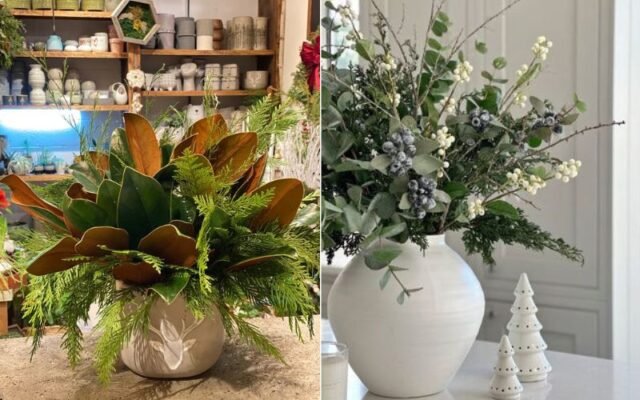 Decorate with Seasonal Flowers and Greenery