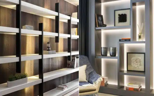 Built-in shelving: stylish and functional